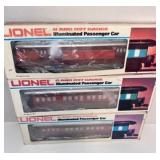 3 LIONEL CHICAGO & ALTON CARS