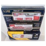 3 K-LINE FREIGHT CARS-