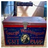 George Washington Tobacco Can