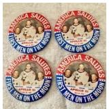 1969 NYC Parade Astronaut Pins