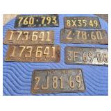 Vintage License Plates