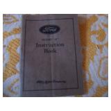 Ford Model "A" instruction book