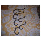 set of 4 coat rack hooks