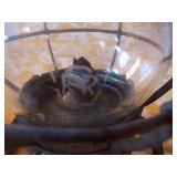  railroad lantern Pennsylvania - frame & globe signed