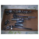 Box of sockets & wrenches