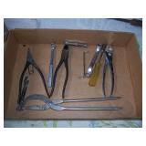 box of pliers, etc.