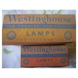 4 boxes of old Westinghouse Mazda auto lamps