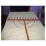 wood hay rake