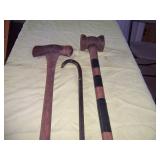 post mall & axe & wrecking bar