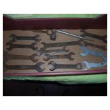 box of open-end wrenches