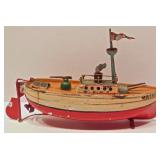 1902-USS MAINE Wind-up boat