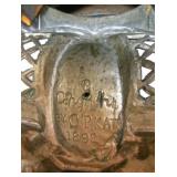 large signed figural  Lamp with ornate base - Signed C.P, KATO-1892