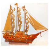 collection of vintage wooden ships