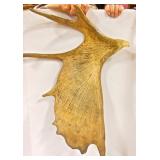 Moose antler w/carved Eagle head