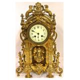 Gilded Bronze Clock