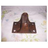 wooden pillow block - signed - Falls Mills Delhi