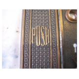 brass door push plate & lock plate