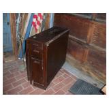 narrow gate-leg table with long leaves