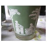 beautiful set of pitcher & 25 glasses (4 different sizes), 