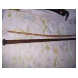 nice walking stick & bow