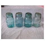 old green Atlas canning jars