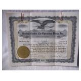 Bovina Center Co-Operative Dairy Inc. Canceled Stock Certificates