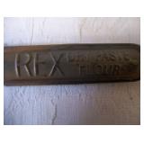 hand mixer (The  Patent Cereals Co. Geneva NY USA Rex Dry Paste Flour) - unusual