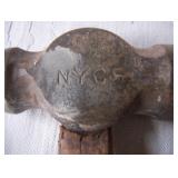 signed NYCS railroad hammer