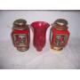 Pair of lanterns & red globe