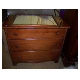 3-drawer maple dresser with mirror