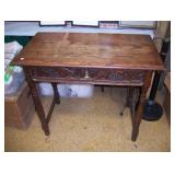 oak 1-drawer desk table