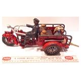 Large Hubley Indian Motorcycle Crash Cart w/all accessories