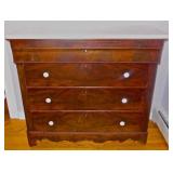 Mahogany Marble Top Dresser