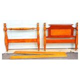 Pair of Tiger Maple Beds