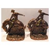 Bronze Western Bookends
