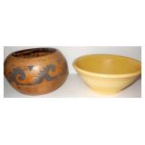Yellow Ware Bowl & Planter