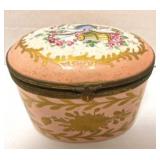 Porcelain Hinged Box - signed