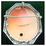 14 K Cameo w/Diamond