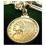 $2 1/2 Gold PIece Charm