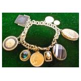 14K Gold Charm Bracelet