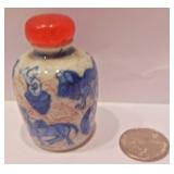 Blue & White Snuff Bottle