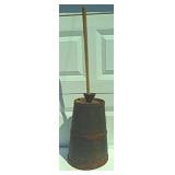 Wooden Churn In Old Green