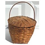 Splint Basket w/Attached Top 
