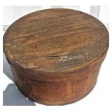 Primitive Round Wooden Box