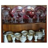 Lenox China/Bohemian Glass