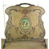 Hand painted fire place screen