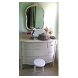 Painted Dresser & Mirror