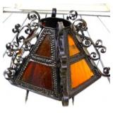 Slag Glass Lamp Shade