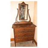 Oak Dresser With Mirror