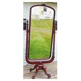 Mahogany Claw Foot Chevelle Mirror